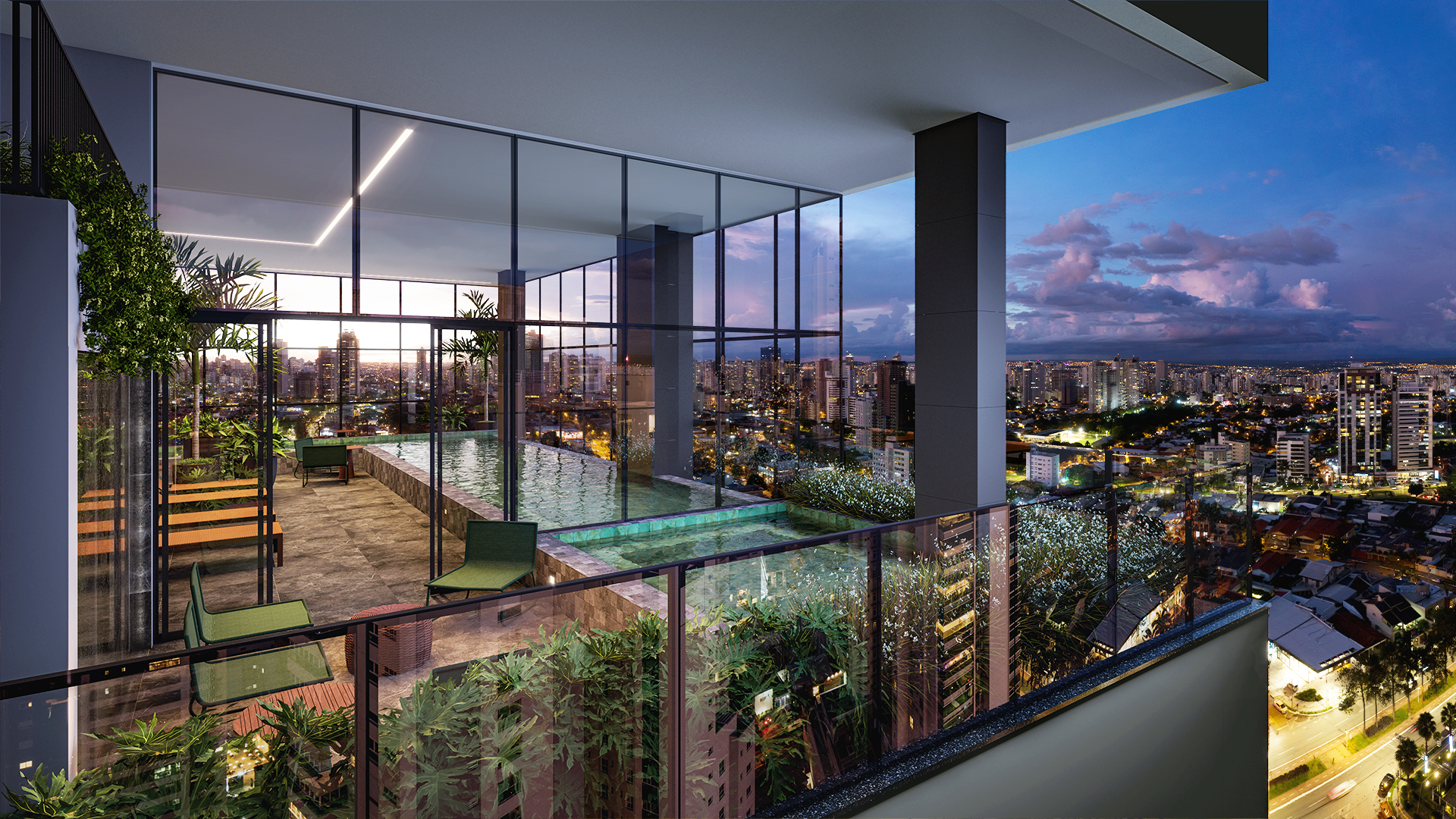 Flat no Storya Casa Versátil - 33º Andar com Vista Privilegiada - 1 Quarto e 1 Vaga
