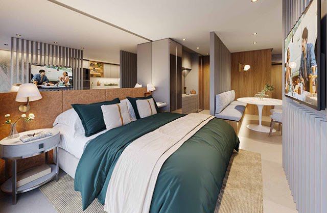 Apartamento à Venda no Edifício Emirates / 1 suíte / lavabo / 51m² / Próximo ao Parque Flamboyant / Torre Istambul