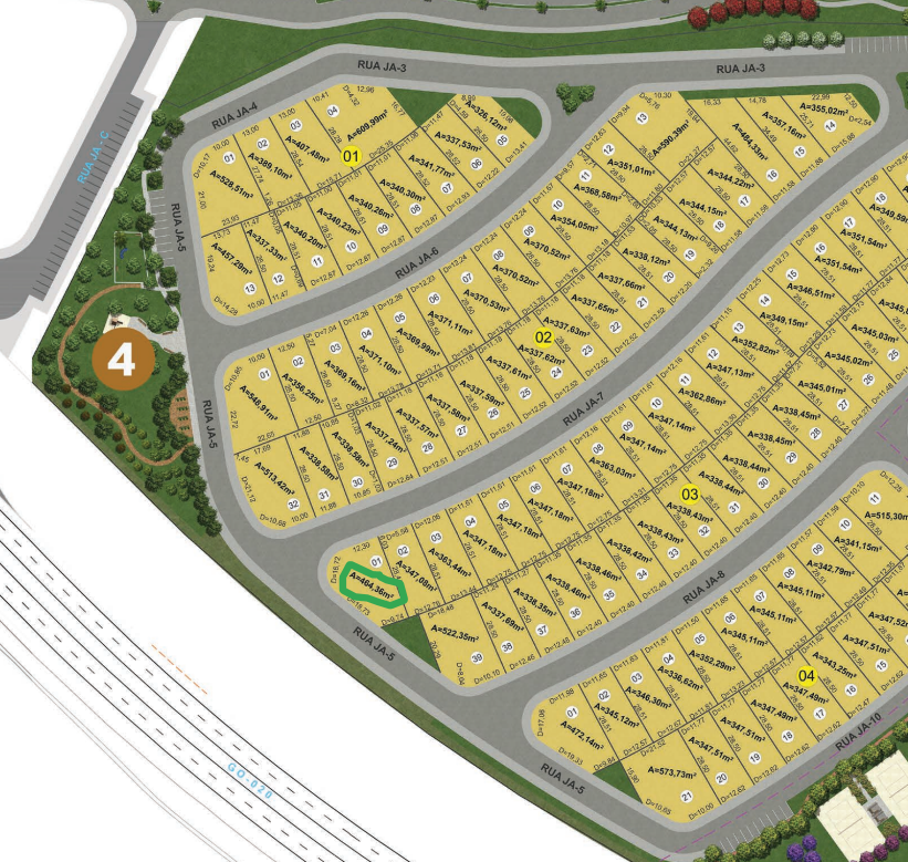 Lote à venda no Condomínio Jardins Nápoles – Senador Canedo/GO